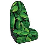 Fresh Green Leaf Print Waterproof Car Seat Cover