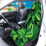 Fresh Green Leaf Print Waterproof Car Seat Cover