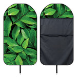 Fresh Green Leaf Print Waterproof Car Seat Cover