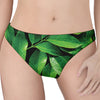 Fresh Green Leaf Print Women's Thong