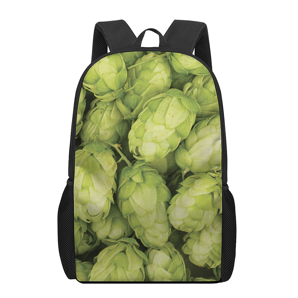 Fresh Hop Cone Print 17 Inch Backpack