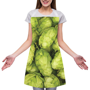 Fresh Hop Cone Print Adjustable Apron