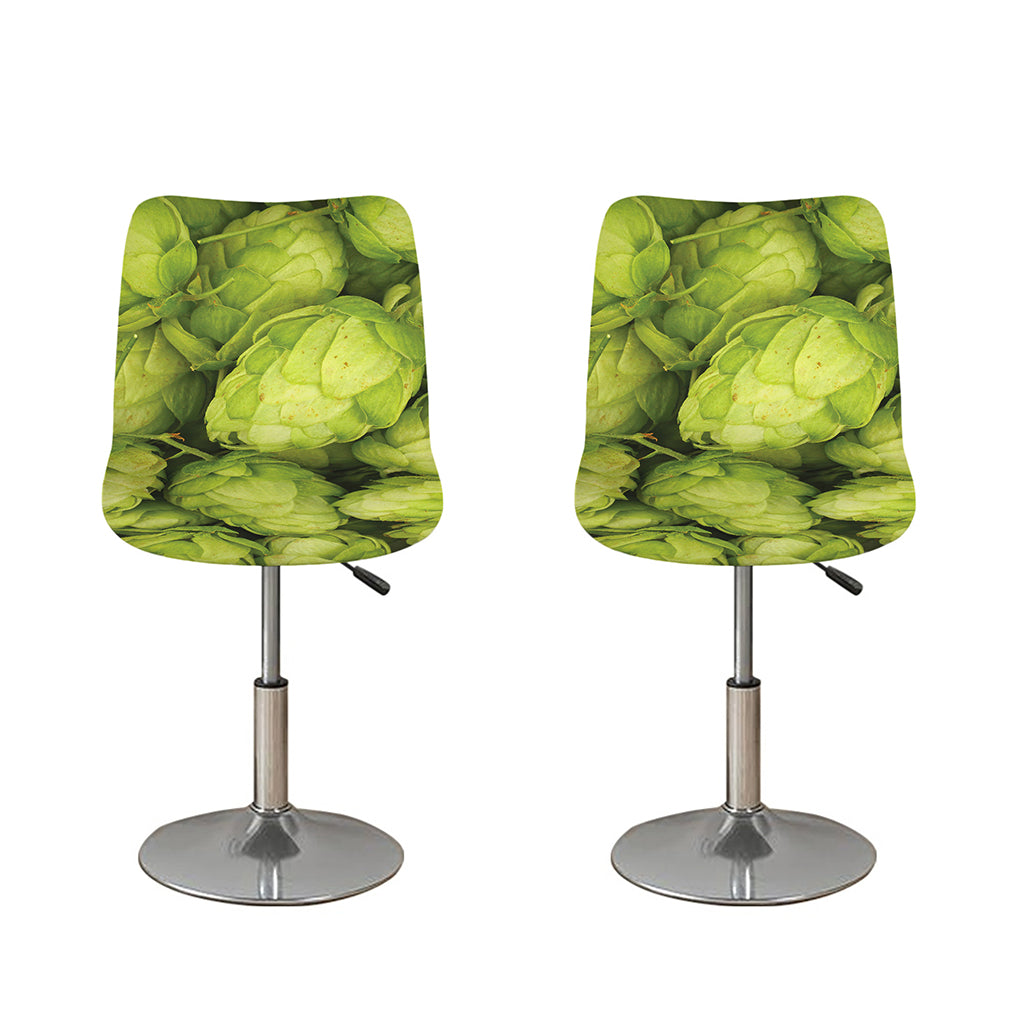 Fresh Hop Cone Print Bar Stool Covers