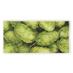 Fresh Hop Cone Print Beach Towel