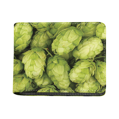 Fresh Hop Cone Print Bifold Wallet