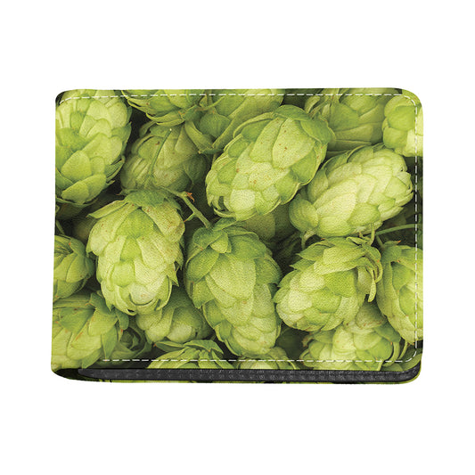 Fresh Hop Cone Print Bifold Wallet