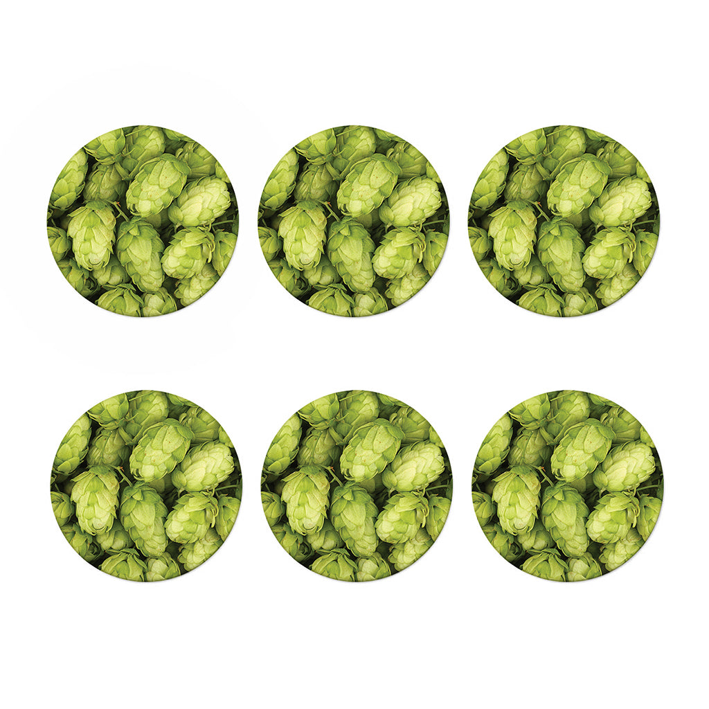 Fresh Hop Cone Print Coaster Set