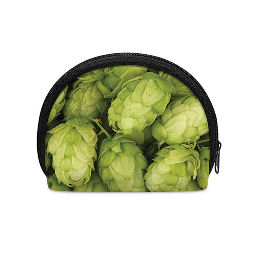 Fresh Hop Cone Print Coin Purse