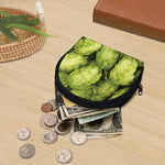 Fresh Hop Cone Print Coin Purse