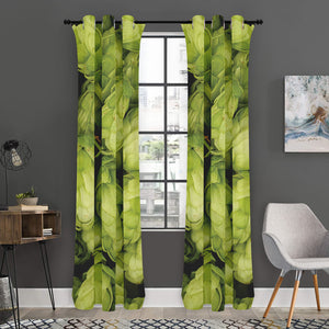 Fresh Hop Cone Print Curtain