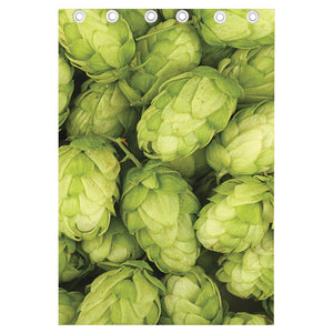 Fresh Hop Cone Print Curtain