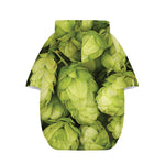 Fresh Hop Cone Print Dog Zip Up Hoodie
