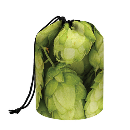 Fresh Hop Cone Print Drawstring Makeup Bag