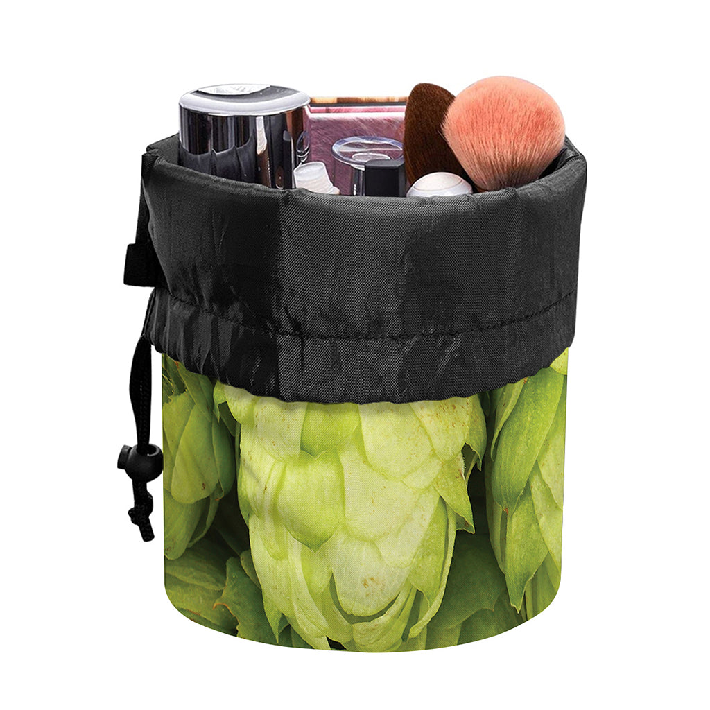 Fresh Hop Cone Print Drawstring Makeup Bag