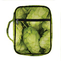 Fresh Hop Cone Print Front Pocket Bible Bag