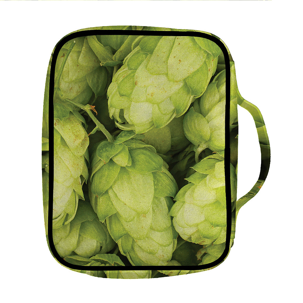 Fresh Hop Cone Print Front Pocket Bible Bag