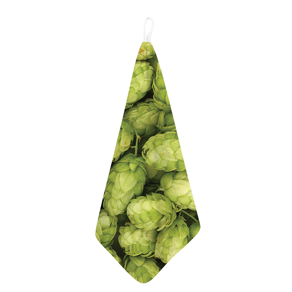 Fresh Hop Cone Print Hand Towel
