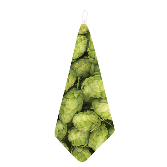 Fresh Hop Cone Print Hand Towel