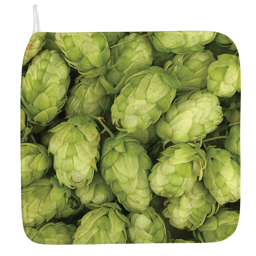 Fresh Hop Cone Print Hand Towel