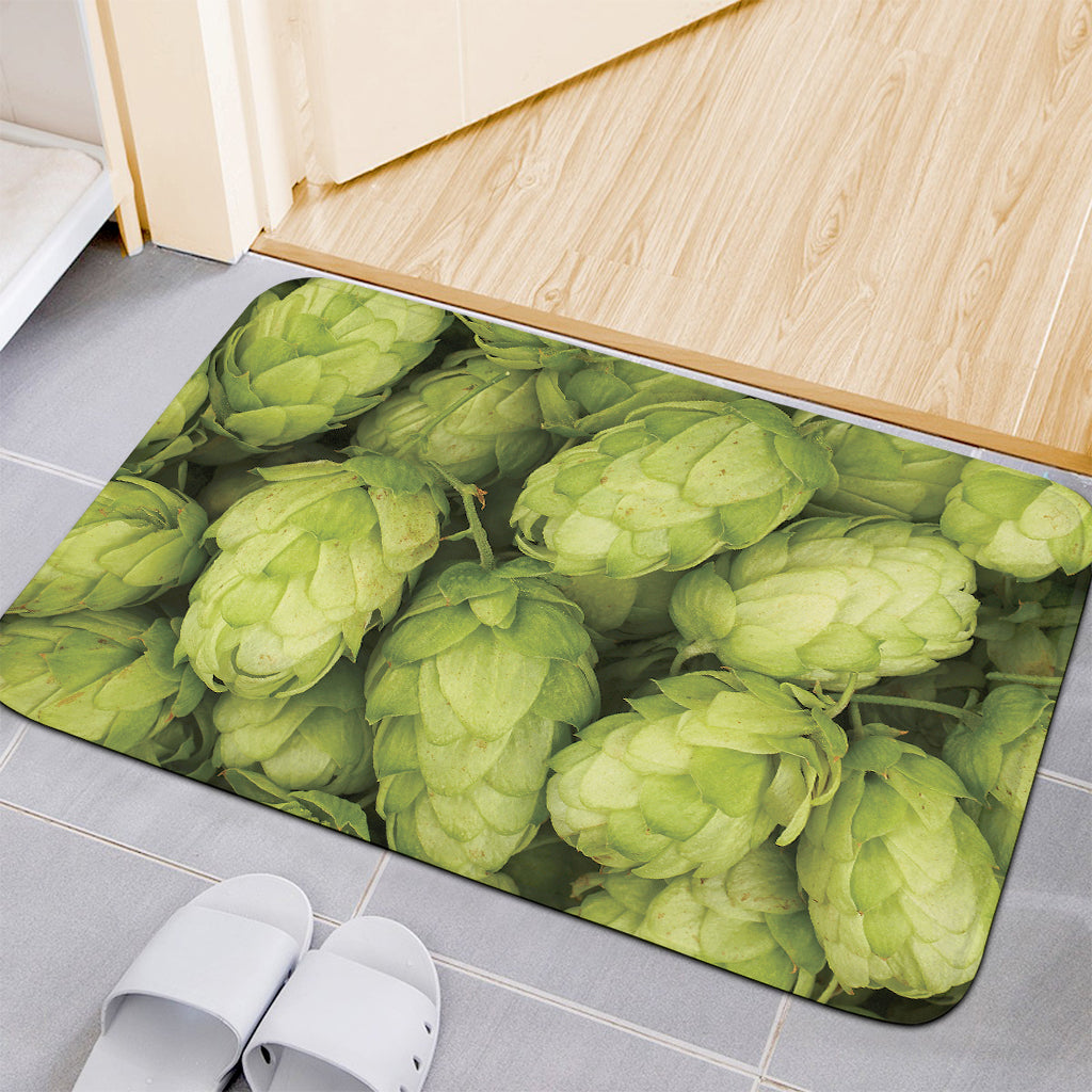 Fresh Hop Cone Print Indoor Door Mat