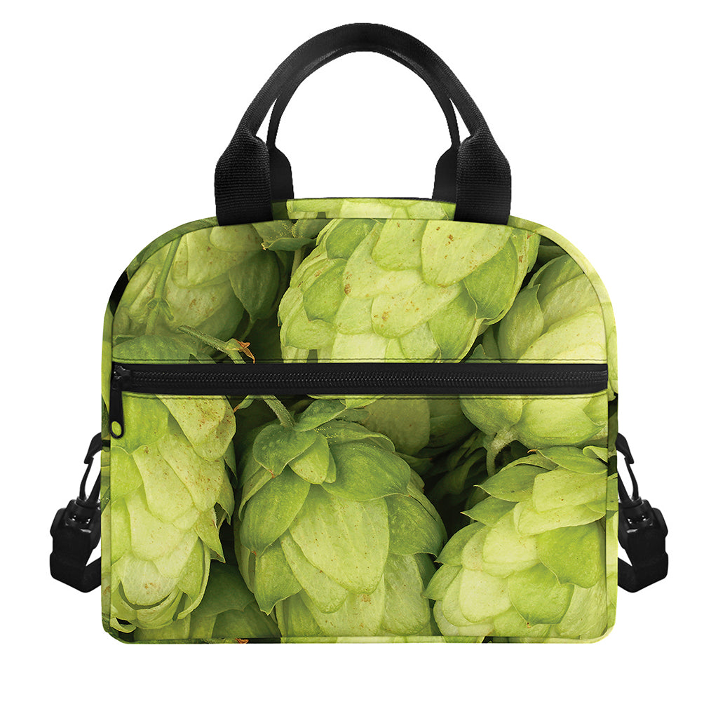 Fresh Hop Cone Print Insulated Lunch Bag