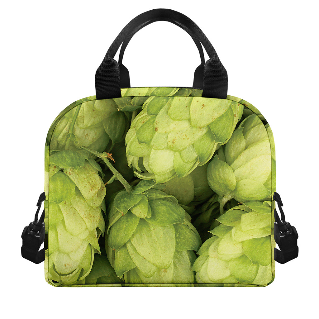Fresh Hop Cone Print Insulated Lunch Bag