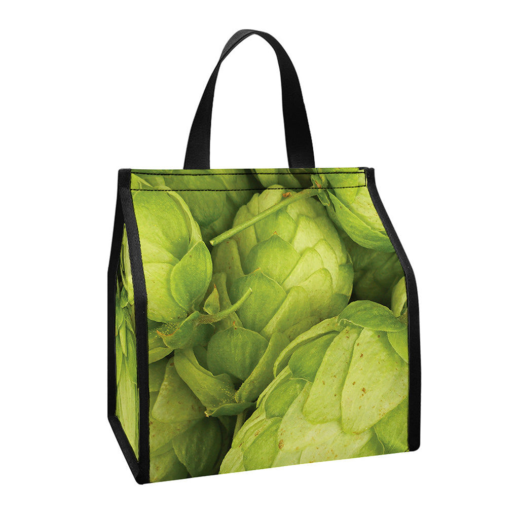 Fresh Hop Cone Print Insulated Lunch Tote