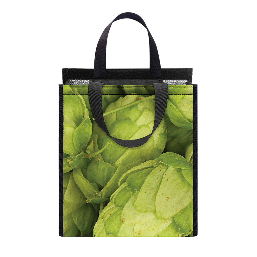 Fresh Hop Cone Print Insulated Lunch Tote