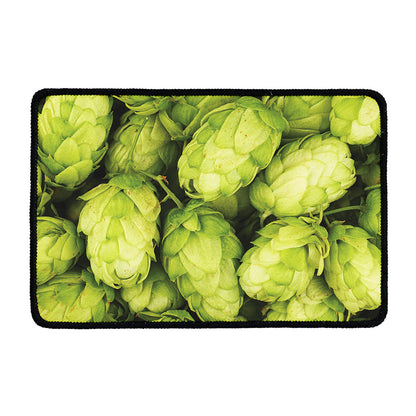 Fresh Hop Cone Print Kitchen Mat