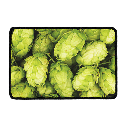Fresh Hop Cone Print Kitchen Mat