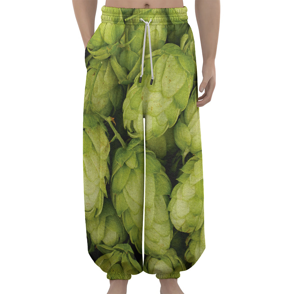 Fresh Hop Cone Print Lantern Pants