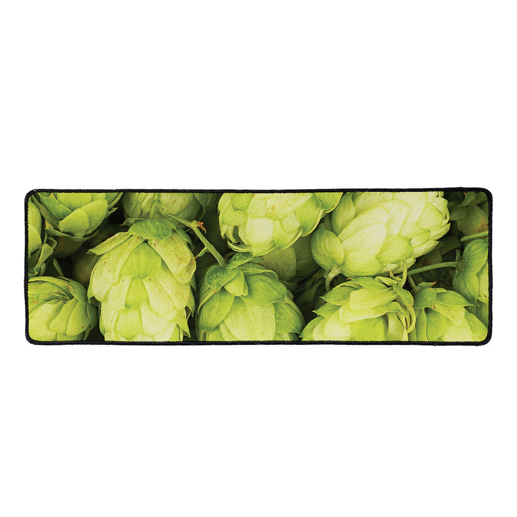 Fresh Hop Cone Print Long Kitchen Mat