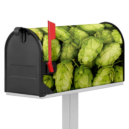 Fresh Hop Cone Print Mailbox Cover
