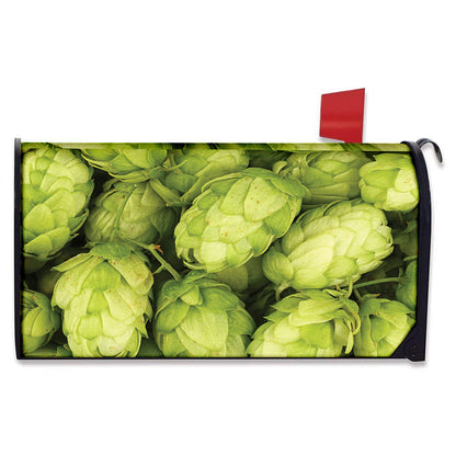 Fresh Hop Cone Print Mailbox Cover