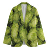 Fresh Hop Cone Print Men's Blazer