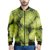 Fresh Hop Cone Print Men's Bomber Jacket