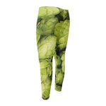 Fresh Hop Cone Print Men's Compression Pants