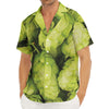 Fresh Hop Cone Print Men's Deep V-Neck Shirt