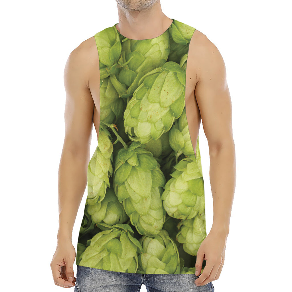 Fresh Hop Cone Print Men's Muscle Tank Top