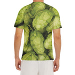 Fresh Hop Cone Print Men's Short Sleeve Rash Guard