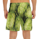 Fresh Hop Cone Print Men's Split Running Shorts