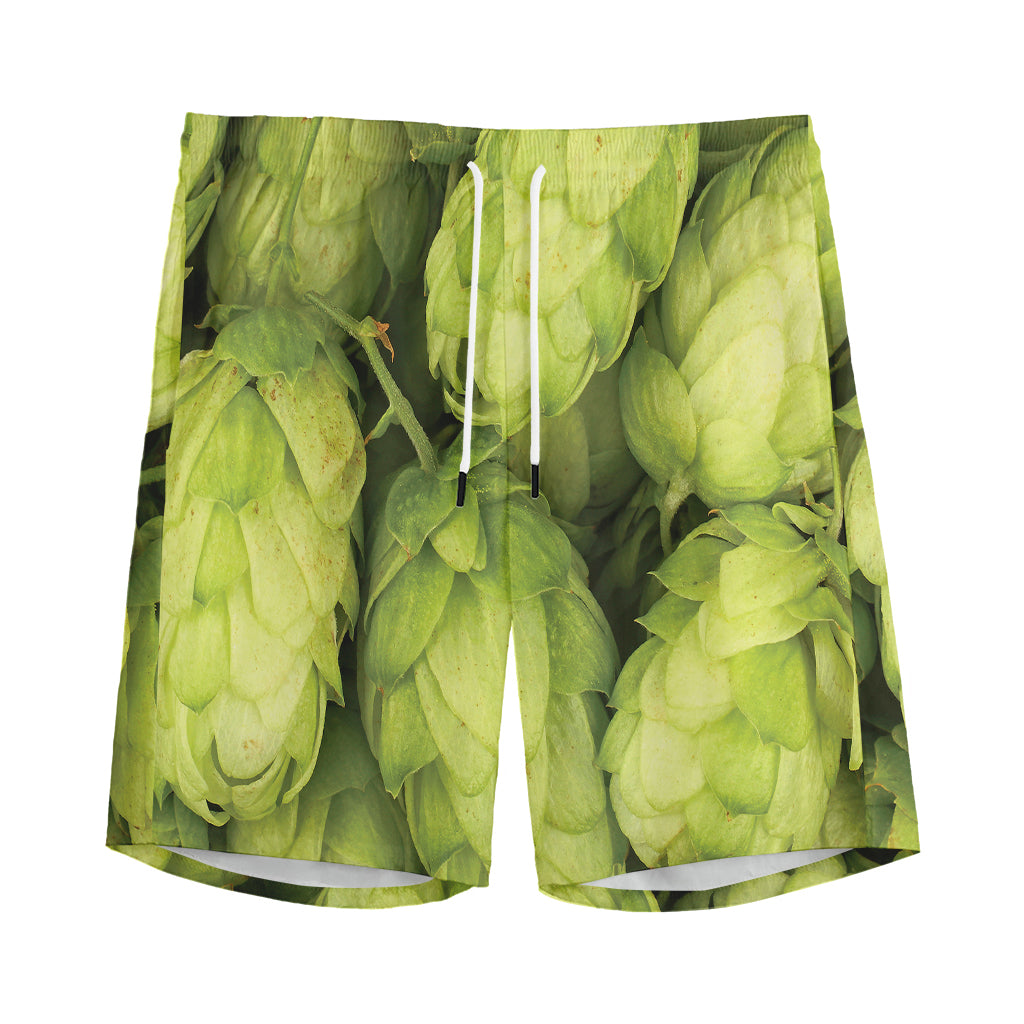 Fresh Hop Cone Print Men's Sports Shorts