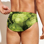 Fresh Hop Cone Print Men's Swim Briefs