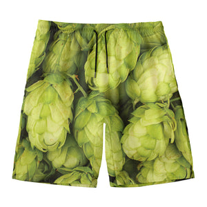 Fresh Hop Cone Print Men's Swim Trunks