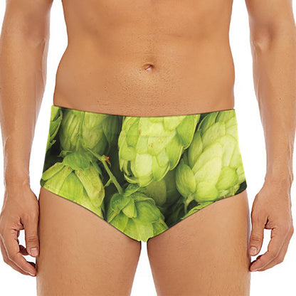Fresh Hop Cone Print Men's Triangle Swim Briefs