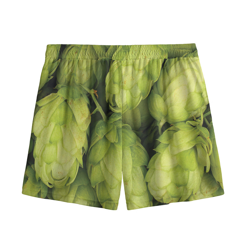 Fresh Hop Cone Print Mesh Shorts