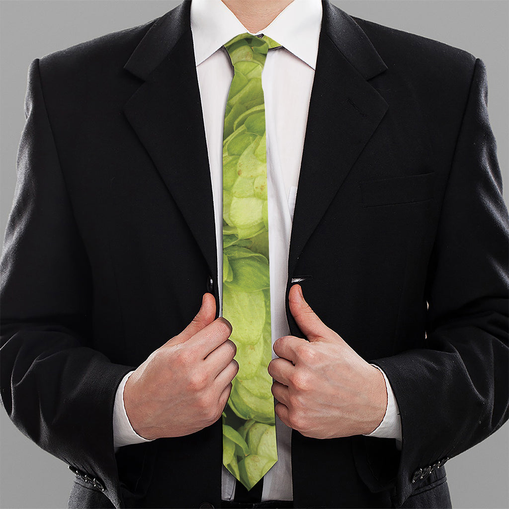 Fresh Hop Cone Print Necktie