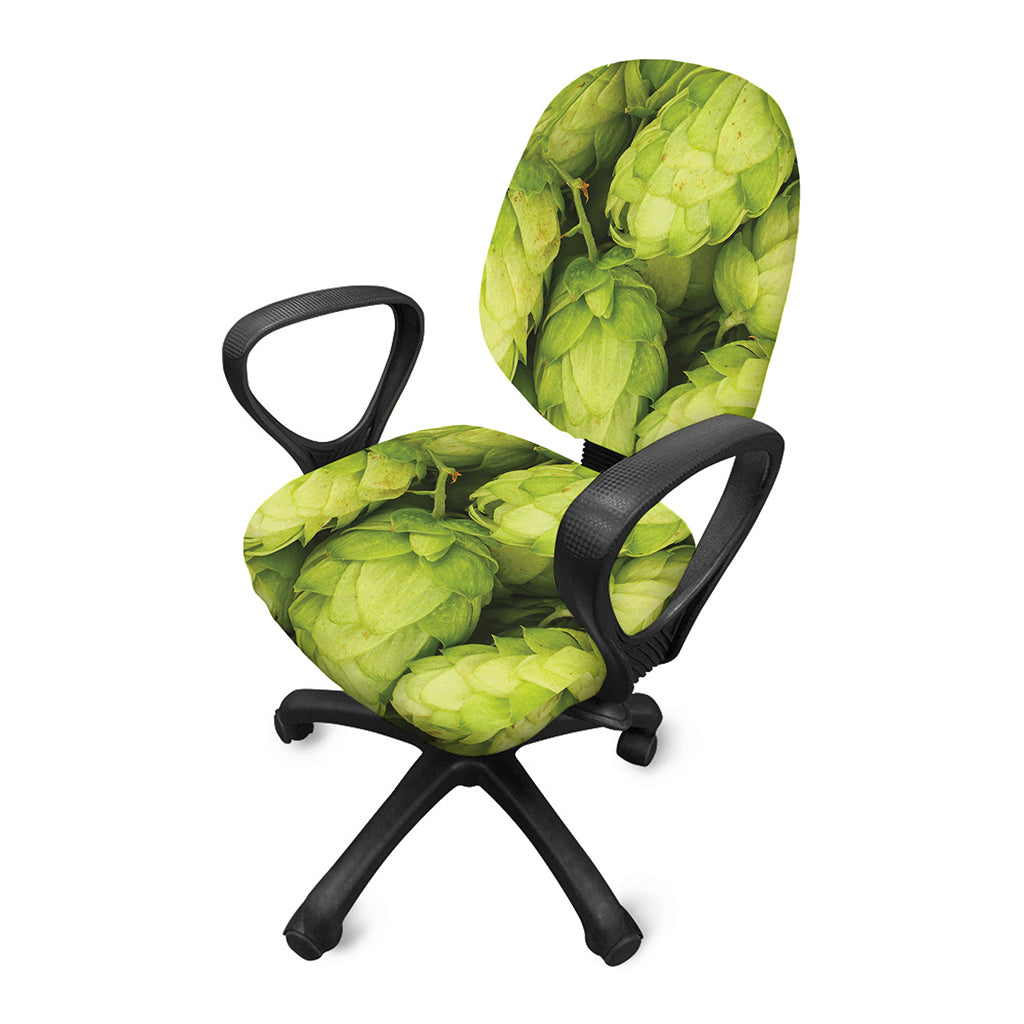 Fresh Hop Cone Print Office Chair Cover