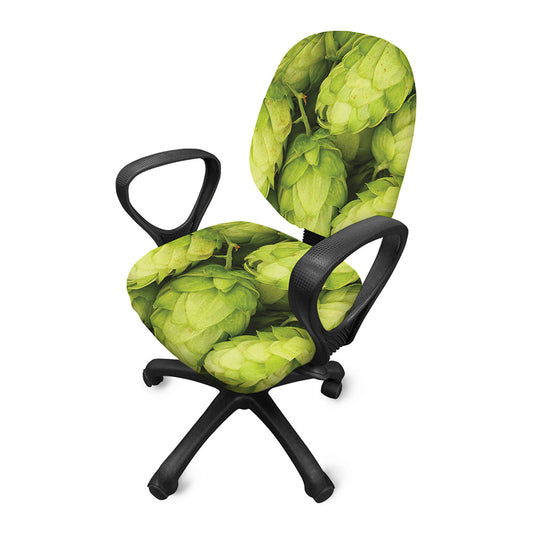 Fresh Hop Cone Print Office Chair Cover