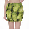 Fresh Hop Cone Print Pencil Mini Skirt